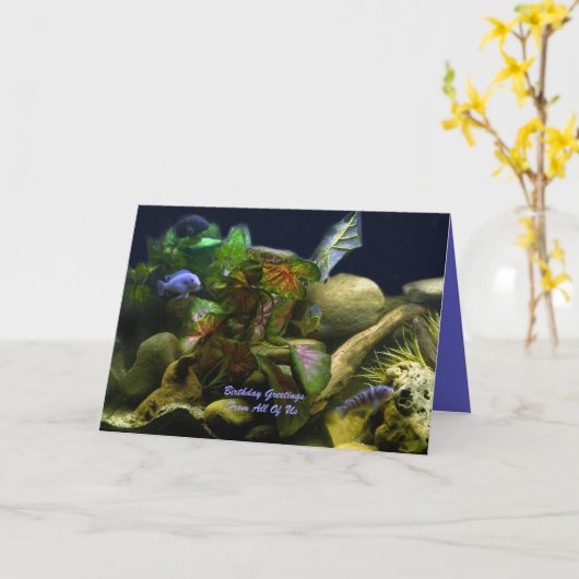 誕生日の挨拶 カード (黄色い花)