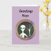 誕生日の挨拶 カード (黄色い花)