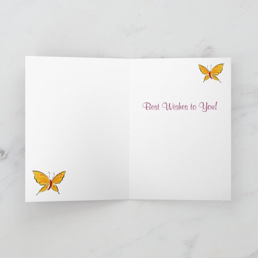 誕生日の挨拶 カード (内部)