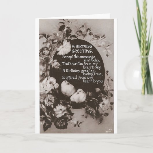 誕生日の挨拶 カード (正面)
