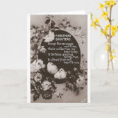 誕生日の挨拶 カード (黄色い花)