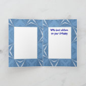 誕生日の挨拶-マッターホルン、Zermatt カード (内部)