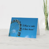 誕生日の挨拶「何に乗っていたか」 カード (正面)