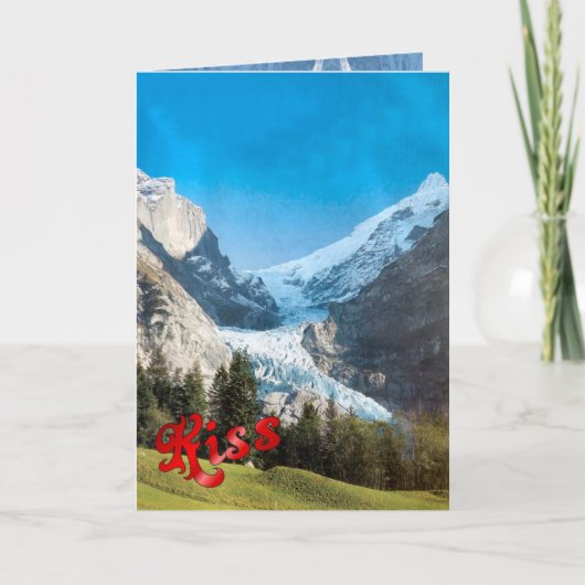 誕生日の挨拶-氷河、Grindelwald カード (正面)