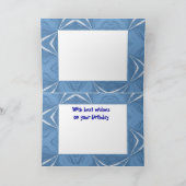 誕生日の挨拶- Jungfrauの近くのパラグライダー カード (内部)