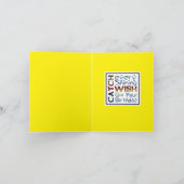 誕生日の捕獲物あらゆる輝くな願い カード (内部)