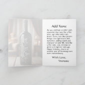 誕生日の時代はワインに似素晴らしている カード (内部)