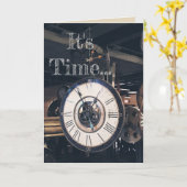 誕生日の時間 カード (黄色い花)