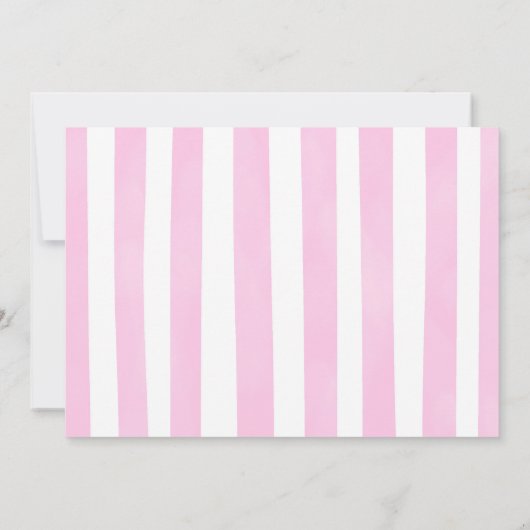 誕生日の最初のドーナツパーティー写真 招待状 (裏面)