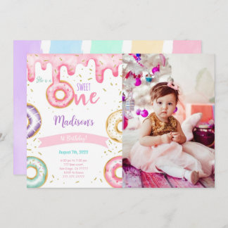 誕生日の最初の写真 招待状