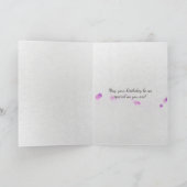 誕生日の椅子にウェルシュテリア カード (内部)