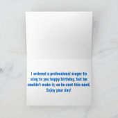 誕生日の歌を歌う カード (内部)