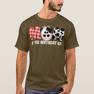 誕生日の母は男の子の牛の農場1歳の誕生日 Tシャツ