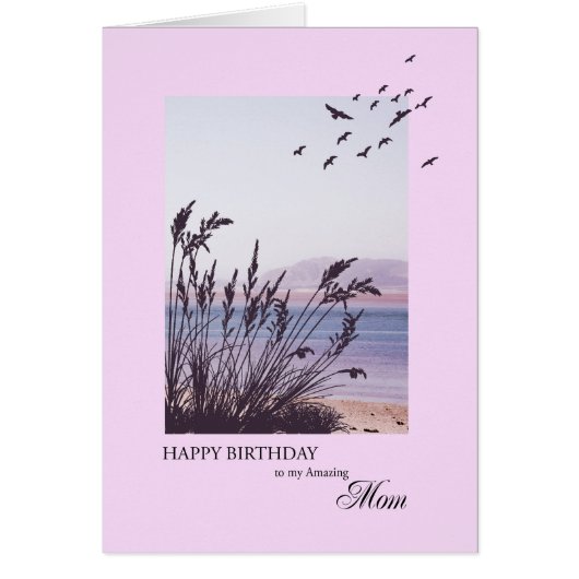 誕生日の母、海辺の風景 (正面)