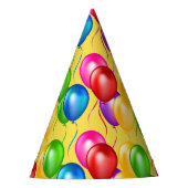 誕生日の気球のパーティーの帽子 パーティーハット (正面)