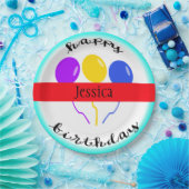 誕生日の気球の紙皿 ペーパープレート (パーティー)