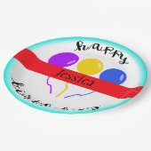 誕生日の気球の紙皿 ペーパープレート (アングル)