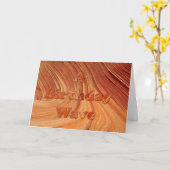 誕生日の波 カード (黄色い花)