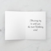 誕生日の熱気の気球 カード (内部)