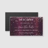 誕生日の熱烈な輝きのマグネットを保存 (正面/裏面)