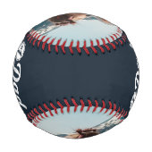 誕生日の父の日から子供からパパ写真 野球ボール (裏面)