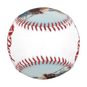 誕生日の父の日 – 子どもからパパの写真 野球ボール (裏面)