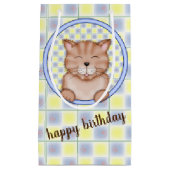 誕生日の猫 スモールペーパーバッグ (正面)