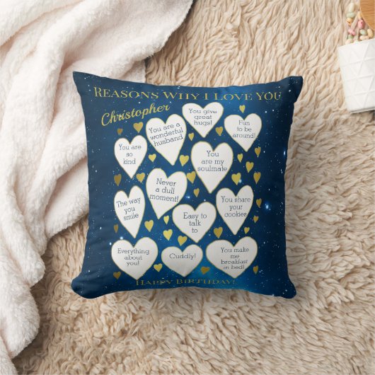 誕生日の理由私があなたを愛する クッション (ブランケット)