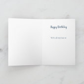 誕生日の理由I Love You パーソナライズされた カード (内部)