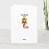 誕生日の男の子のクリスマス シーズンカード (裏面)