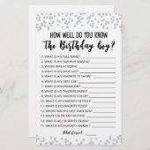 誕生日の男の子のゲームを知っているか (正面/裏面)