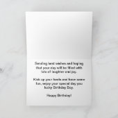 誕生日の男の子のハッピーバースデー カード (内部)