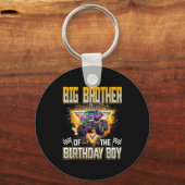 誕生日の男の子のビッグブラザー モンスター トラック バー キーホルダー (正面)
