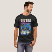 誕生日の男の子のマッチング家族のビデオゲーム部 Tシャツ (正面フル)