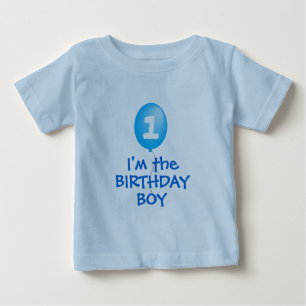 誕生日の男の子の最初のシャツ ベビーTシャツ