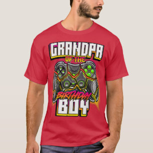 誕生日の男の子の祖母マッチングファミリービデオ Tシャツ