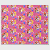 誕生日の男の子または女の子の年齢3のてんとう虫の包装紙 ラッピングペーパー (フラット)