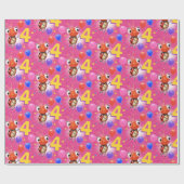 誕生日の男の子または女の子の年齢4のてんとう虫の包装紙 ラッピングペーパー (フラット)