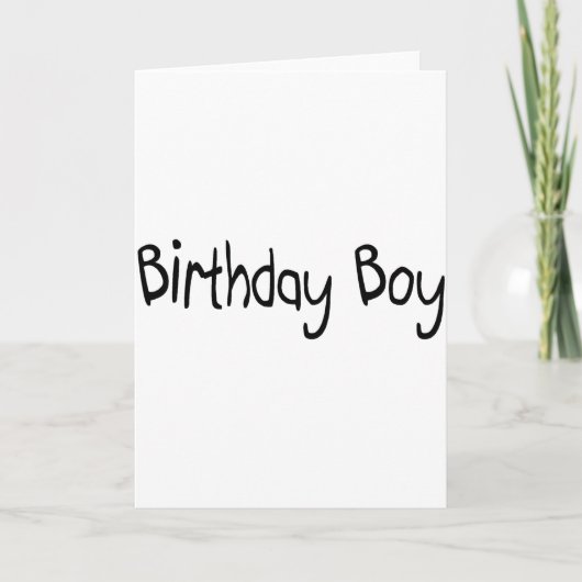 誕生日の男の子 カード (正面)