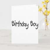 誕生日の男の子 カード (黄色い花)