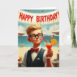 誕生日の男の子 カード