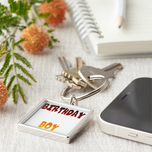 誕生日の男の子 キーホルダー (側面)
