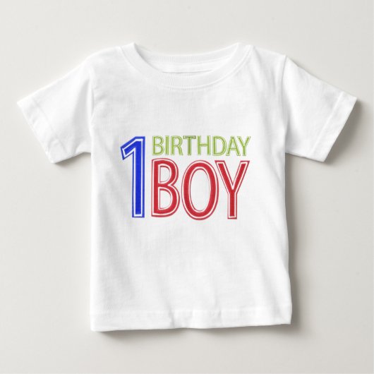 誕生日の男の子 ベビーTシャツ (正面)