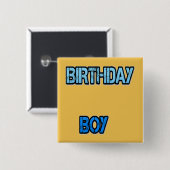 誕生日の男の子 缶バッジ (正面&裏面)