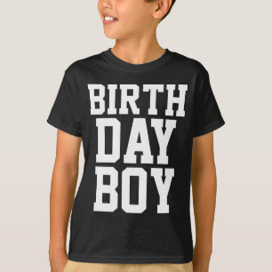 誕生日の男の子(背部のカスタムな年齢) Tシャツ