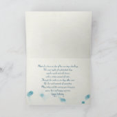 誕生日の白いデイジー畑 カード (内部)