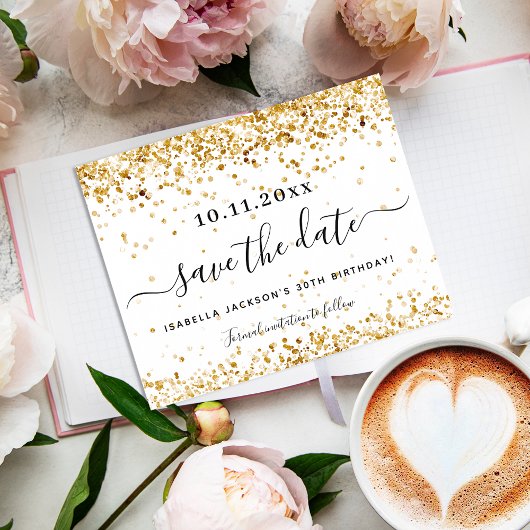 誕生日の白金ゴールド予算の保存日 チラシ