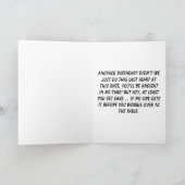 誕生日の皮肉な驚きのプラットープス カード (内部)