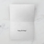 誕生日の眠いチンパンジーユーモアのあるー カード (内部)