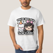 誕生日の祝バイブス:Hとカスタムスタイル Tシャツ (正面)